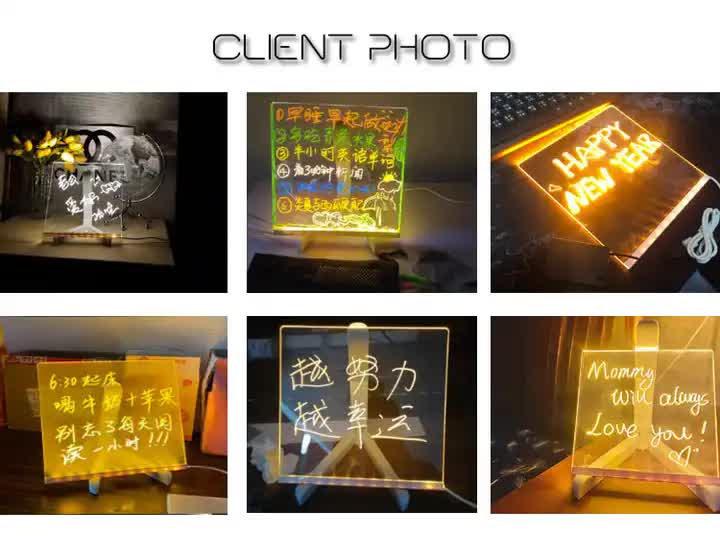 15x15 cm DIY Erasable Light-Up Drawing Board Set for Kids & Adults