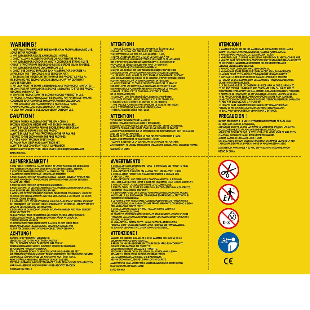 Inflatable water slide with water gun and play pool