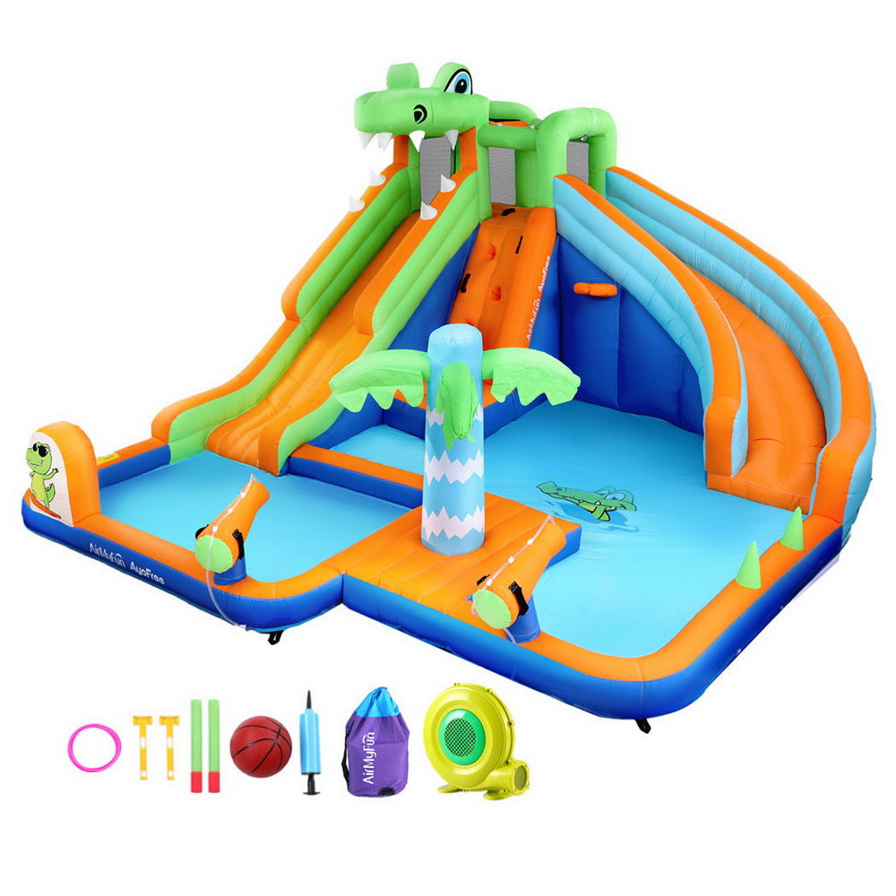 Huge Inflatable Water Park with Two Slides