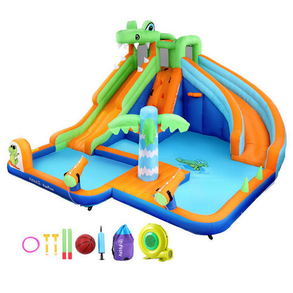Huge Inflatable Water Park with Two Slides