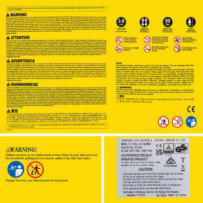 Huge Inflatable Water Park with Two Slides