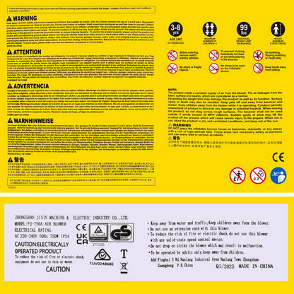 Huge Inflatable Water Park with Two Slides, Climbing Wall, Toss Game and Water Cannon