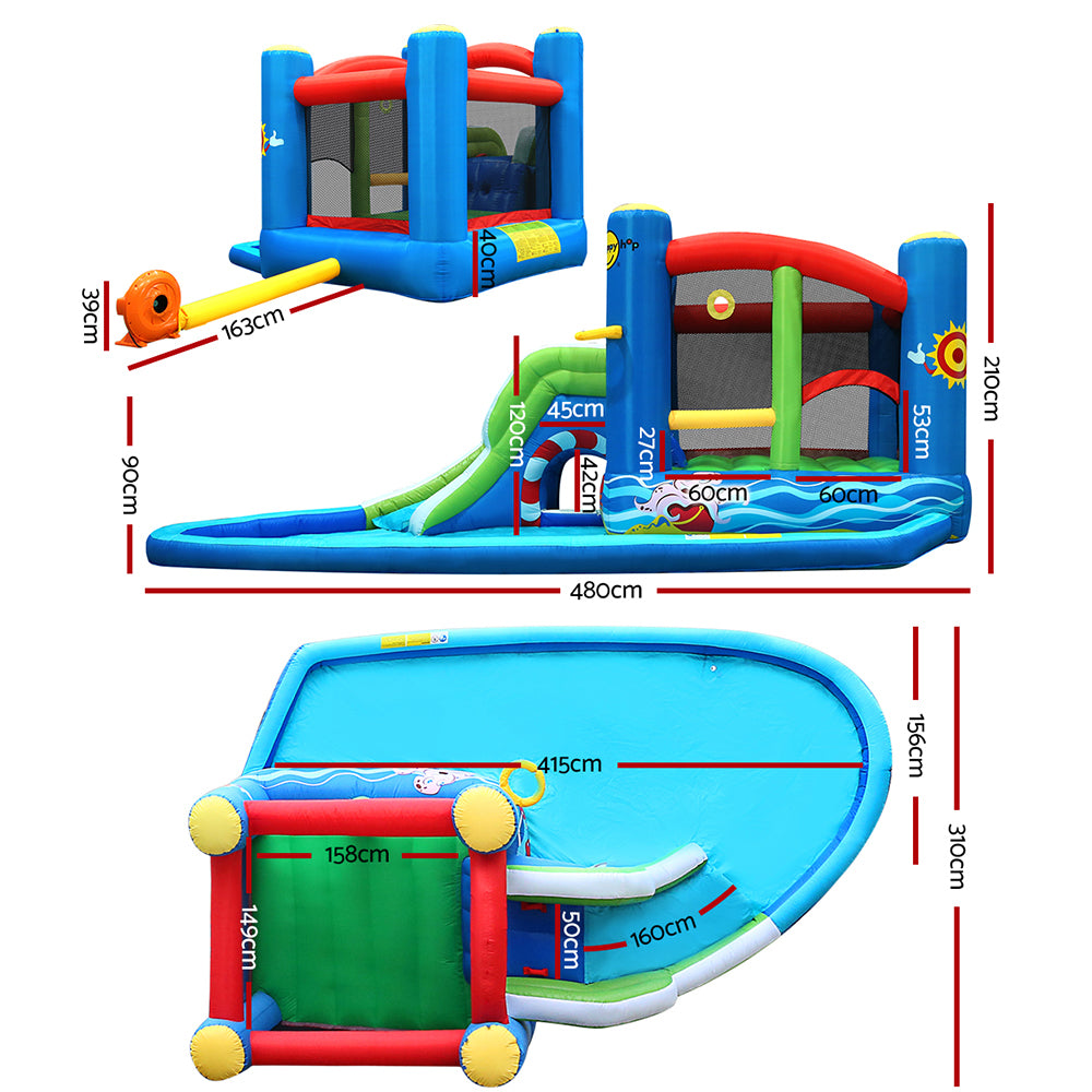 Inflatable Water Slide with Jumping Castle Bouncer