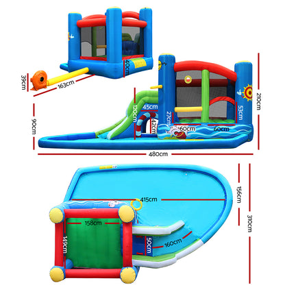 Inflatable Water Slide with Jumping Castle Bouncer