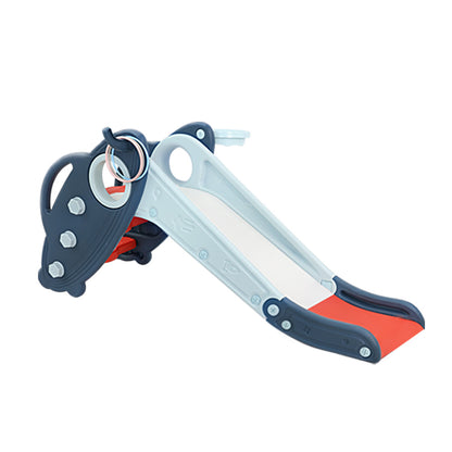 Kids slide and basketball hoop - Blue/Red