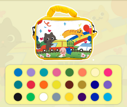 24 color Kids Double-Layer Marker Set with Carry Case