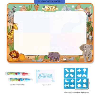 African animals Giant Aqua Magic Doodle Mat 100x80cm