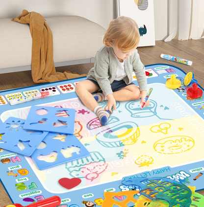 Interplanetary Space Giant Aqua Magic Doodle Mat 100x80cm