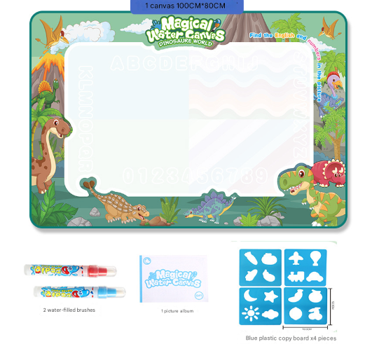 Dinosaur Land Giant Aqua Magic Doodle Mat 100x80cm