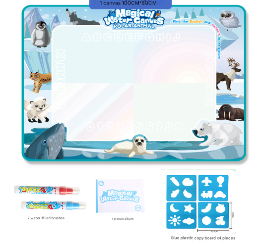 South And North Poles Giant Aqua Magic Doodle Mat 100x80cm