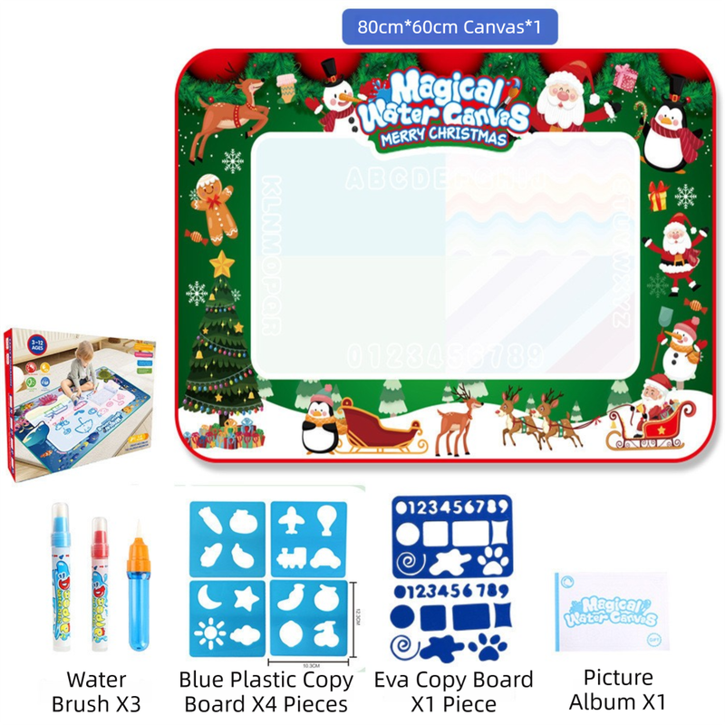 80x60CM Christmas Style Magic Water Doodle Mat Toy