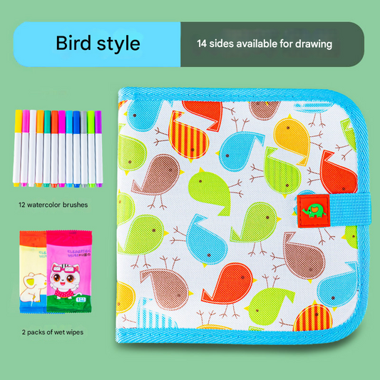 Little bird Portable Reusable Drawing Board for Kids