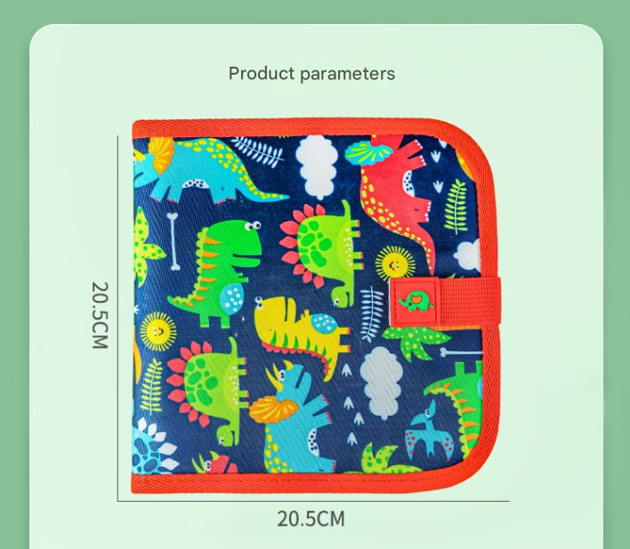 Red dinosaur Portable Reusable Drawing Board for Kids