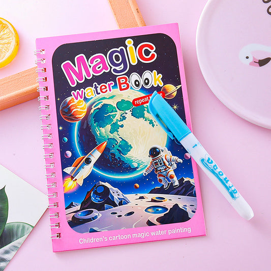 2 PCS Themed Magic Water Colouring Book